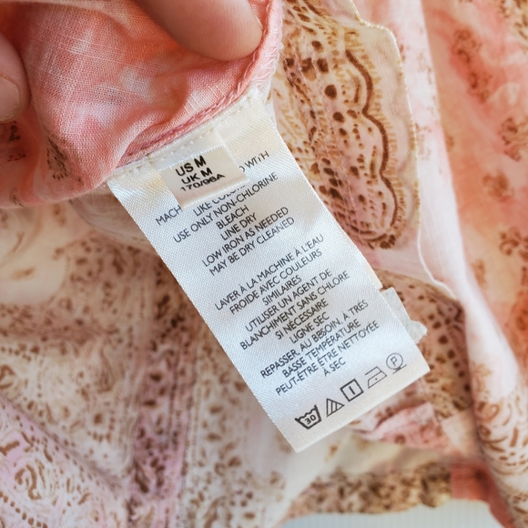 Anthropologie Pilcro Pink Yellow Oversized Top - Picture 7 of 7